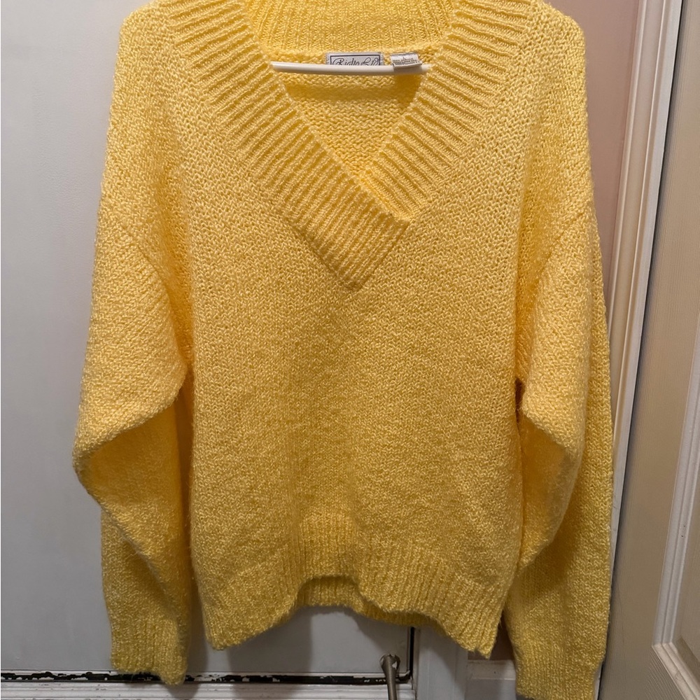 Rialto Sunny Yellow V-Neck Sweater